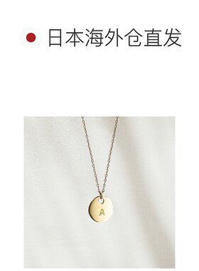 1h可退 日本直邮cui-cuiK10YG黄金字母吊坠项链783148cuicui