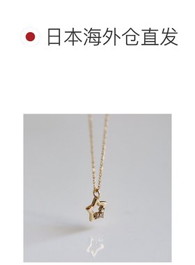 1h可退 日本直邮cui-cui 星星钻石项链 K10YG 黄金材质 女装 7838