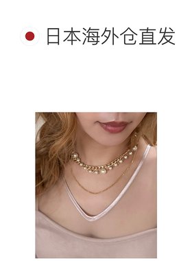 1h可退 日本直邮ROYAL PARTY 女装 三圈珍珠项链 合金材质 复古优