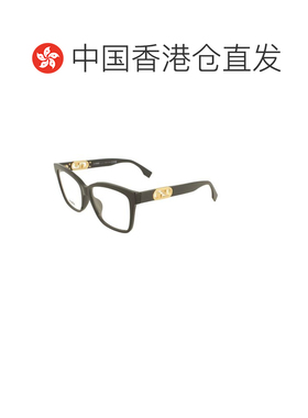 香港直邮FENDI 女士眼镜 FE50025I001 SS2026 黑色 O’Lock徽标平