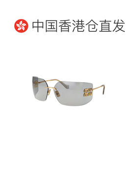 1h可退 香港直邮MIU MIU 女士太阳镜 0MU54YS5AK30B SS2025 金色
