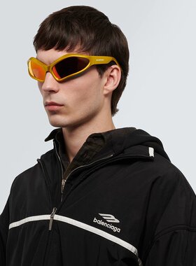 潮奢 Balenciaga 巴黎世家 男士 雪茄色太阳眼镜 000895