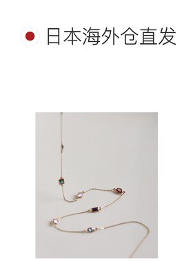 1h可退 日本直邮cui-cui 男女同款 多彩天然石项链 个性设计 7837