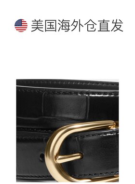 Coach/蔻驰 经典带扣双面腰带25毫米CF272 金色/黑色 【美国奥莱