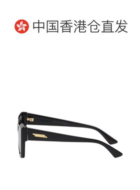 1h可退 香港直邮Bottega Veneta 葆蝶家 女士 黑色徽标太阳镜 BV1