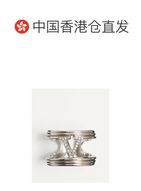 香港直邮VALENTINO 女士戒指 WJ0Y59YCWUWD SS2025 银色 vlogo戒
