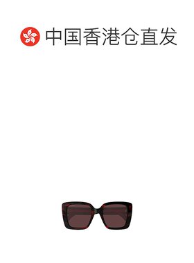 香港直邮GUCCI 女士眼镜 GG1861S003 SS2025 红色 方框太阳镜古驰