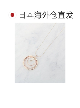 1h可退 日本直邮SHOO・LA・RUE 女士 三连圈 金属亚克力 调节式项链