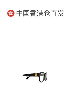 香港直邮GUCCI 女士眼镜 GG1411O004 AW2024 黑色 几何框平光镜