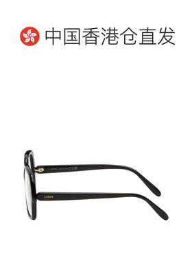 1h可退 香港直邮潮奢 LOEWE 罗意威 女士 黑色 Large Square 眼镜