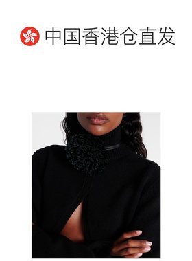 1h可退 香港直邮Alaia 女士 皮革短项链 black黑色 舒适时尚