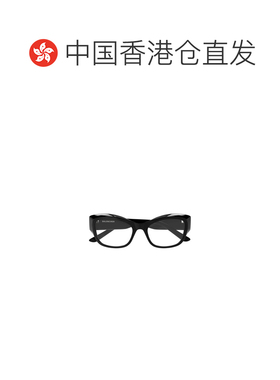 1h可退 香港直邮BALENCIAGA 女士眼镜 BB0398O005 SS2025 黑色 全
