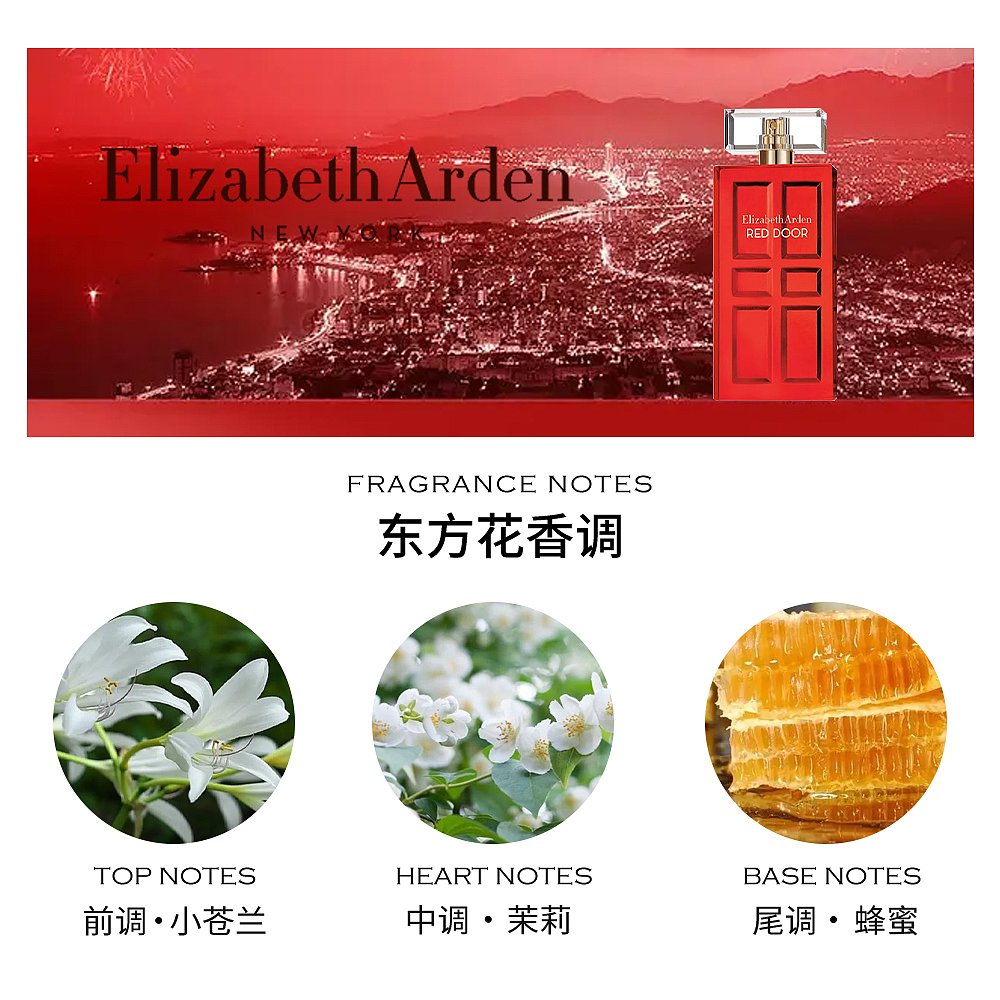 美国直邮ElizabethArden伊丽莎白雅顿红门限量版女士香水30/100ml - 图2