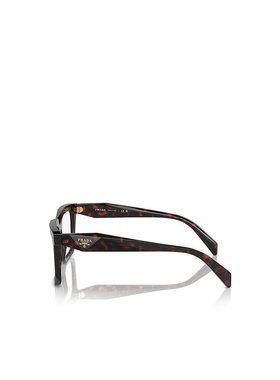 PRADA 女士眼镜 PRA19V17N1O1 AW2024 黑色 徽标平光镜