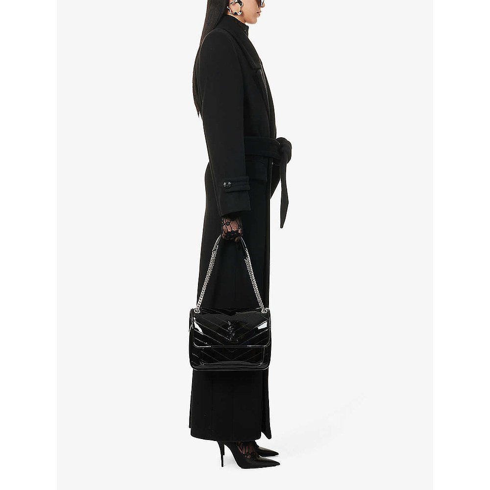 潮奢 Saint Laurent 女士Niki 中号皮革单肩包 - 图1