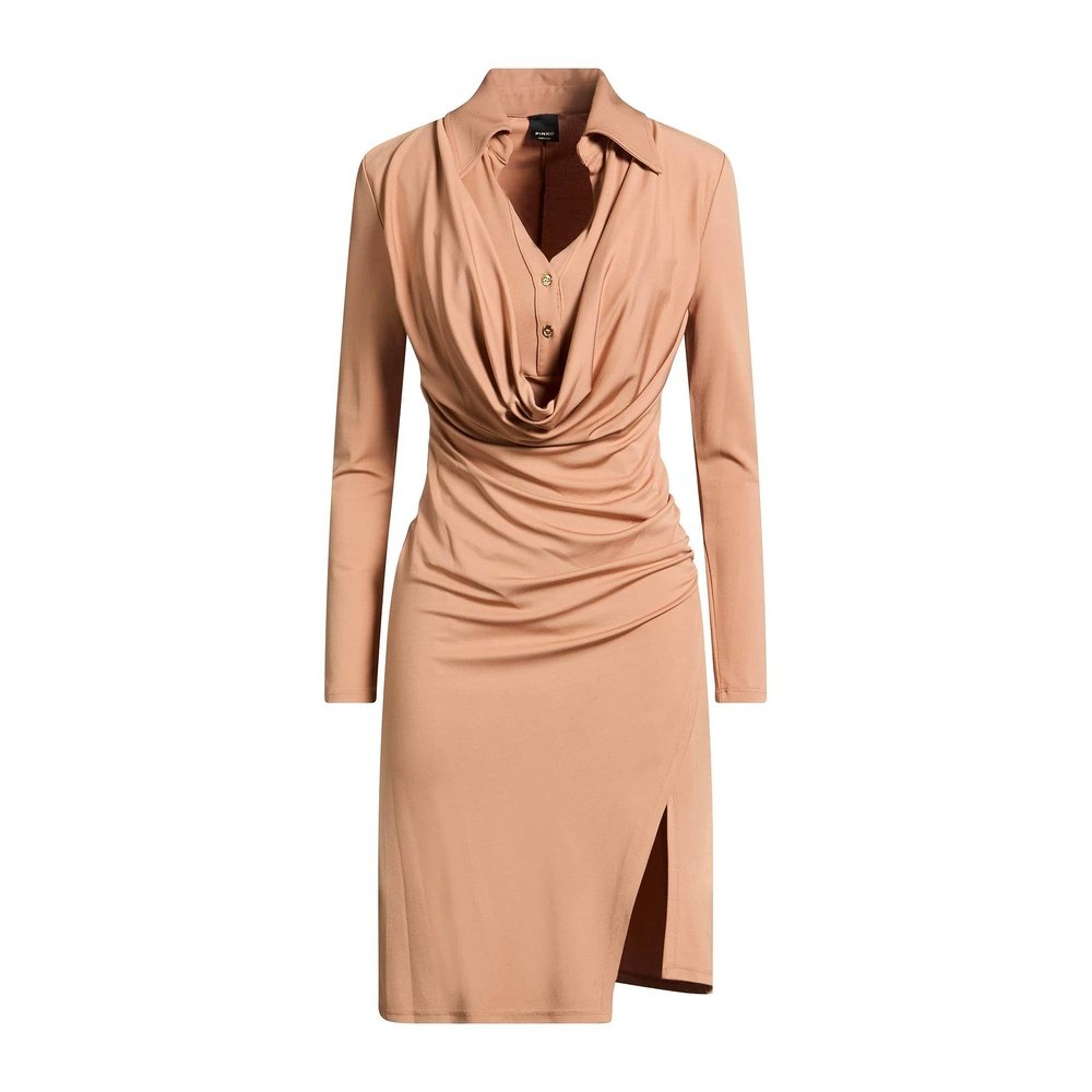 1h可退 香港直邮Pinko 品高 女士 短款连衣裙 brown棕色 舒适时尚,淘宝优惠券,粉丝福利购,淘宝优惠卷