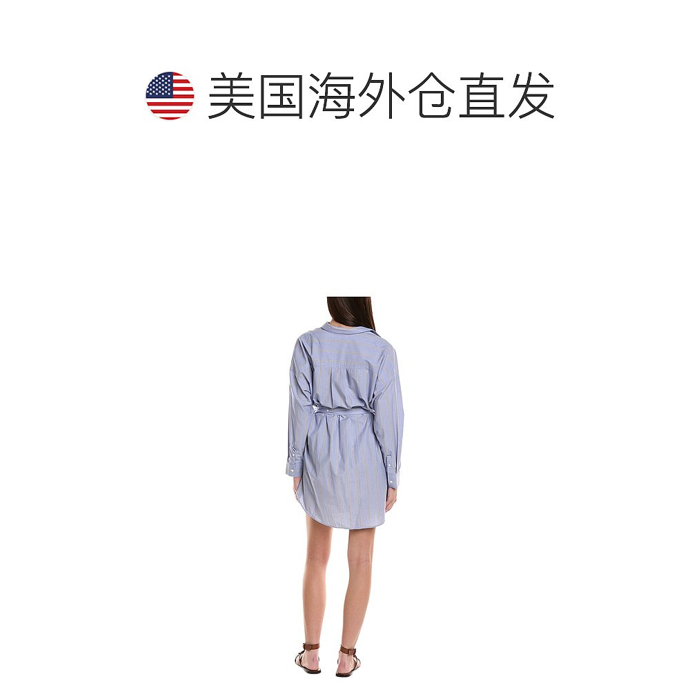 3.1 Phillip Lim 条纹衬衫裙 - 蓝色 【美国奥莱】直发 - 图1