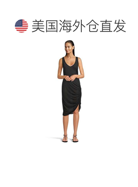 自营Women's Becca Breezy Basics Cover Up Black V-Neck Sleeve