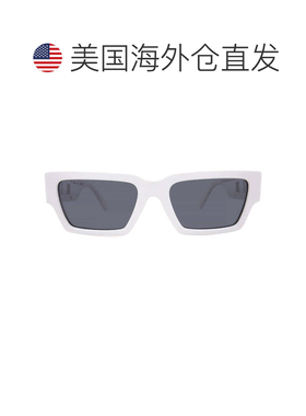 自营Versace Dark Grey Rectangular Unisex Sunglasses VE4459 3