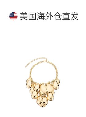 自营adornia镀金花瓣背带项链-金色 美国奥莱直发