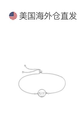 sterling forever纯银星座圆盘 Bolo 手链 - 天蝎座（10 月 23 日