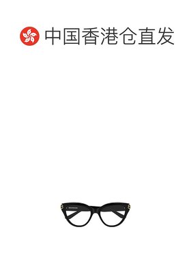 香港直邮BALENCIAGA 女士太阳镜 BB0436O001 AW2025 黑色 几何平