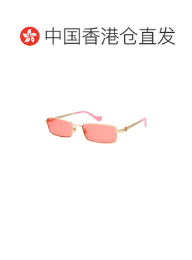 香港直邮GUCCI 女士眼镜 GG1600S004 AW2025 粉红色 矩形太阳镜