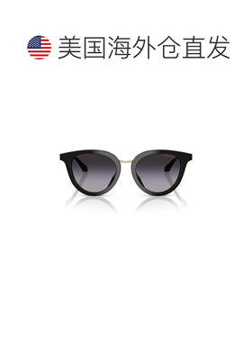 自营giorgio armani0ar8252u猫眼太阳镜，带渐变镜片和金色调口音
