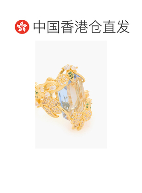 1h可退 香港直邮潮奢 ZIMMERMANN 女士 镀金晶石镶嵌水晶戒指 547