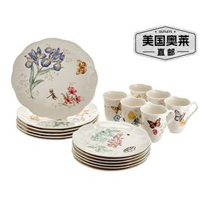 Lenox Butterfly Meadow 18 件套餐具套装 - 多件 【美国奥莱】直