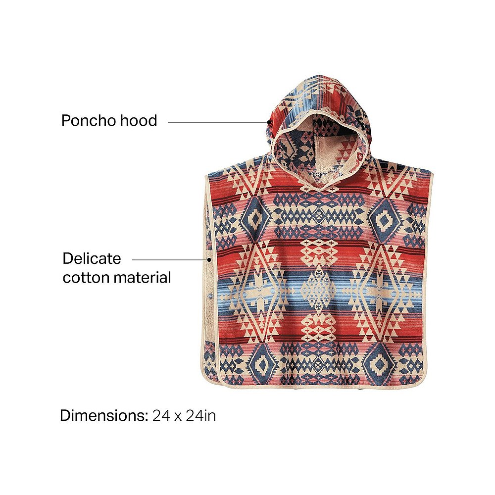 香港直邮潮奢 Pendleton男士 Jaquard Hooded Towel儿童毛巾/浴-图0