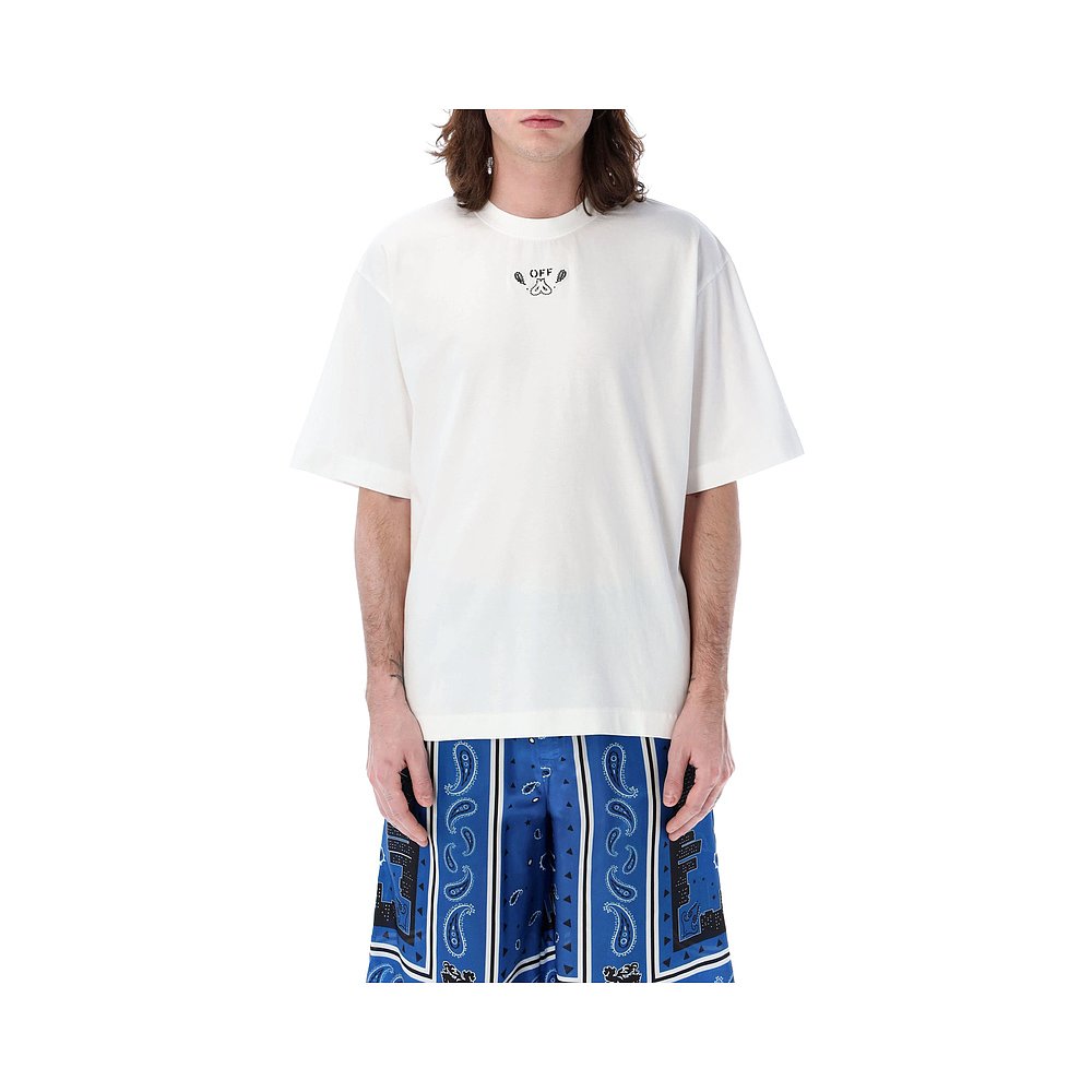 香港直邮OFF-WHITE 男士T恤 OMAA120S24JER0030110 - 图0