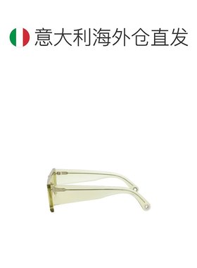 欧洲直邮Jacquemus绿色方形醋酸酯太阳镜时尚休闲百搭复古简约