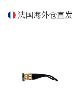 自营欧洲直邮Balenciaga巴黎世家 Dynasty女士黑色矩形太阳眼镜
