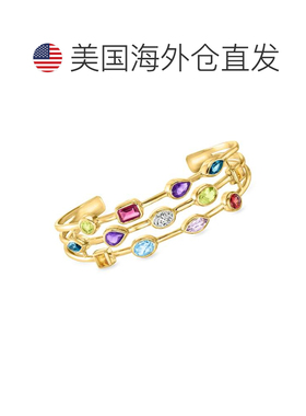 自营Ross-Simons Multi-Gemstone and . Lab-Grown Diamond Cuff