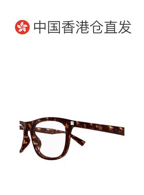 香港直邮SAINT LAURENT 男士眼镜 SL812002 SS2025 棕色 全框平光