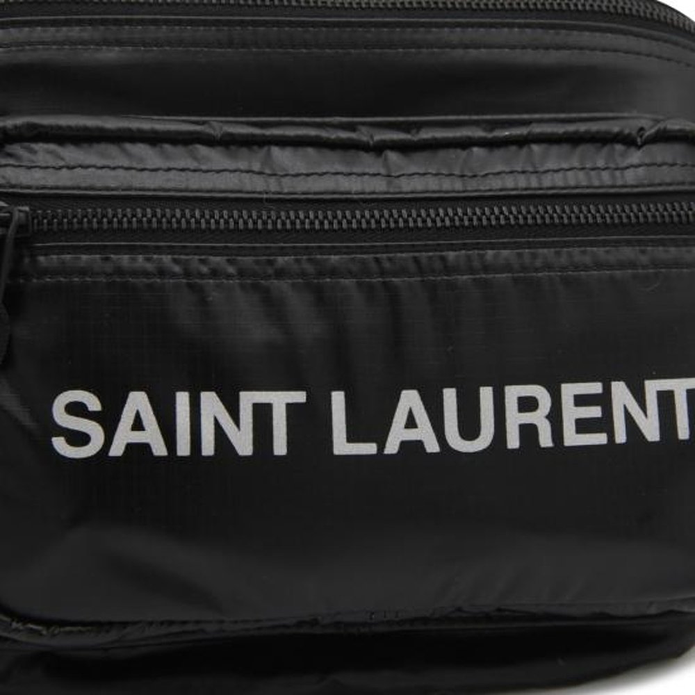 SAINT LAURENT24SS单肩包男581375NERO ARGENTO NE ARG - 图2