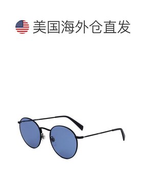 自营 levi's李维斯中性款52毫米蓝色太阳镜-黑灰色 美国奥莱直发