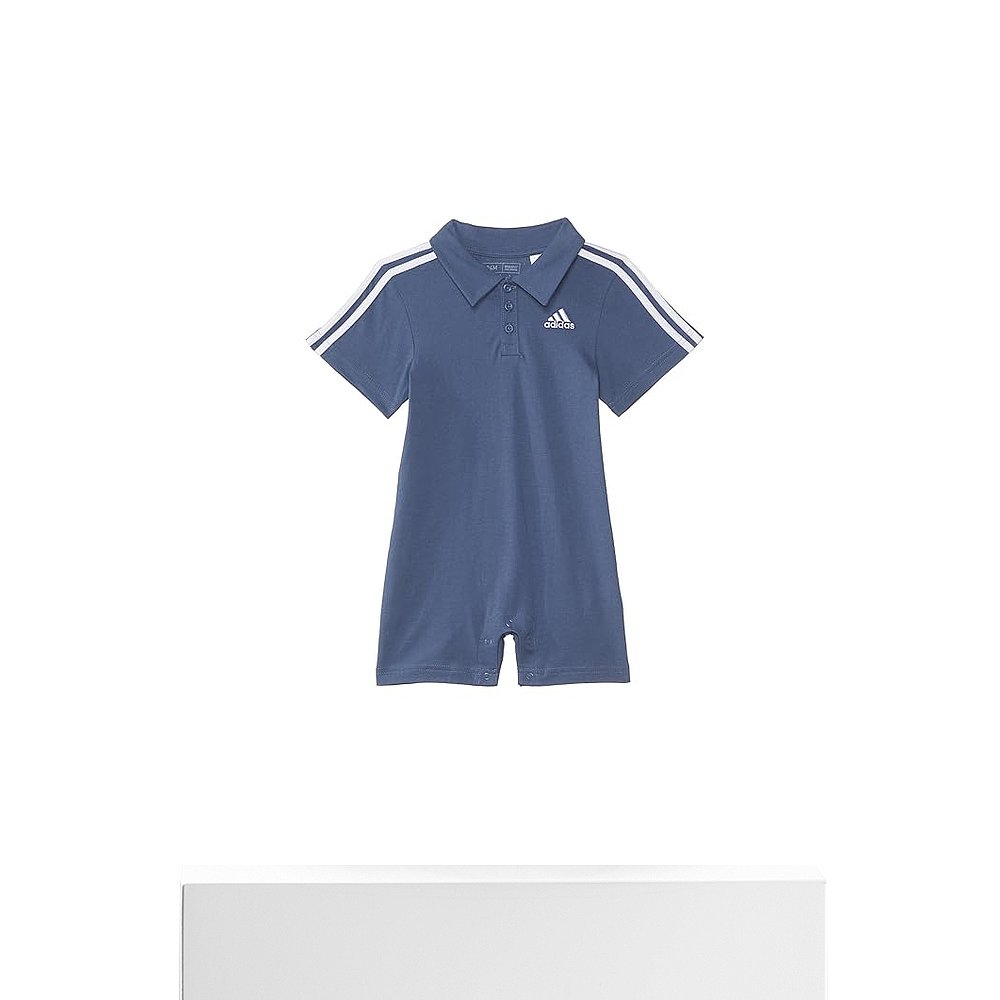 香港直邮潮奢 adidas 阿迪达斯 男童 Romper 棉质Polo衫(Infant) - 图3