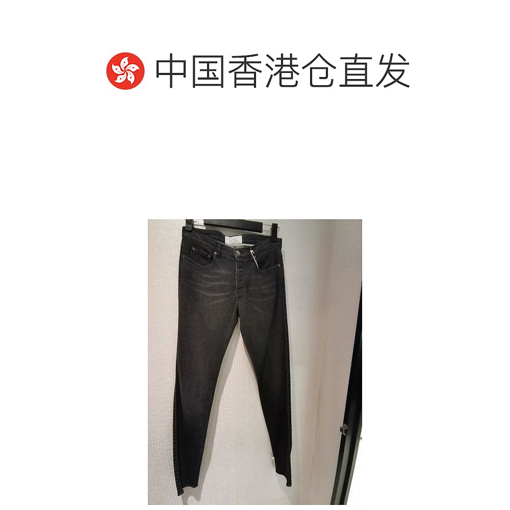 香港直邮GIVENCHY 男士深灰色牛仔裤 BM50DR50BJ-001 - 图1