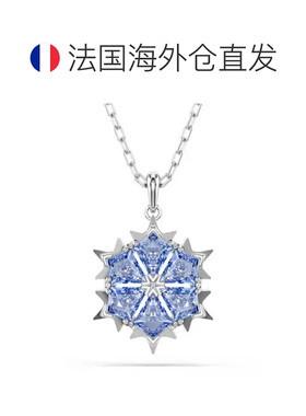 欧洲直邮Swarovski施华洛世奇镀铑蝴蝶白色小熊粉色雪花蓝色项链