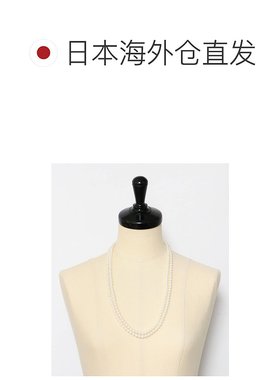 1h可退 日本直邮decor 女士6mm珍珠长项链 可双戴三戴层叠设计 日