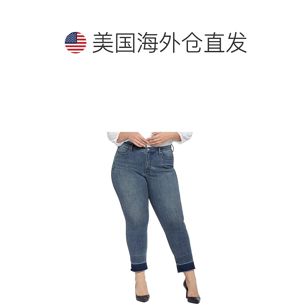 nydjPlus Sheri Slim 女式 Lift Tuck Technology 原始下摆九分牛 - 图1