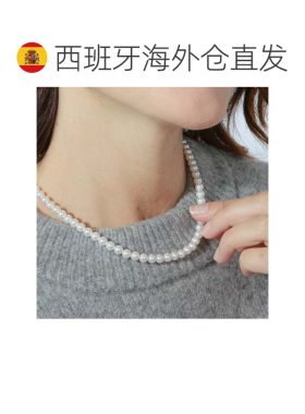 欧洲直邮LUXENTER Jamel白色珍珠项链 18K黄金电镀 西班牙轻奢珠