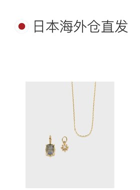 1h可退 日本直邮NOJESS 女士K10金钻石拉长石项链 独特金星主题设
