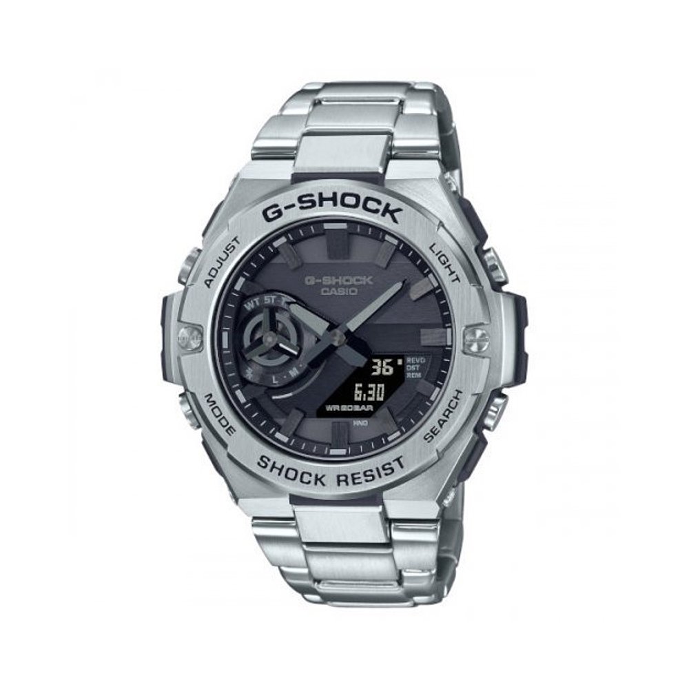 韩国直邮G-SHOCK 卡西欧复古运动小方块表GST-B500D-1A1DR-SILVER - 图0