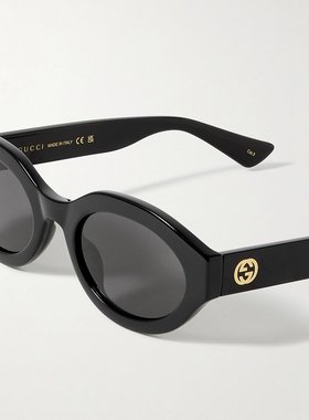GUCCI 女士眼镜 GG1579S001 CO 黑色 几何框太阳镜