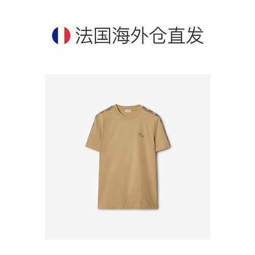 自营Burberry博柏利经典Logo字母印花圆领时尚短袖T恤春季新款 - 图1
