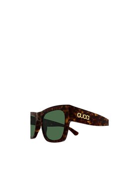 GUCCI 男士眼镜 GG1793S002 AW2025 绿色 矩形太阳镜
