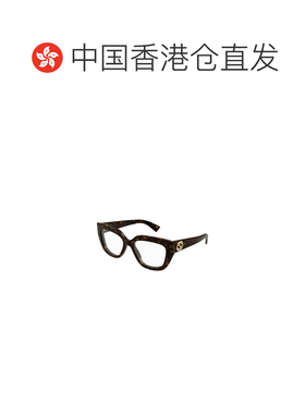 香港直邮GUCCI 女士眼镜 GG1847O004 SS2026 棕色 几何框平光镜